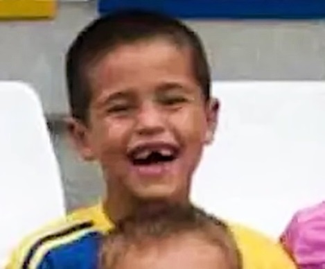 Foto de infância de Pau Cubarsi de um jogador de futebol